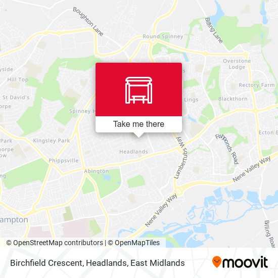 Birchfield Crescent, Headlands map