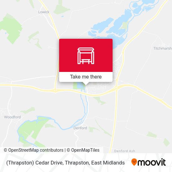 (Thrapston) Cedar Drive, Thrapston map