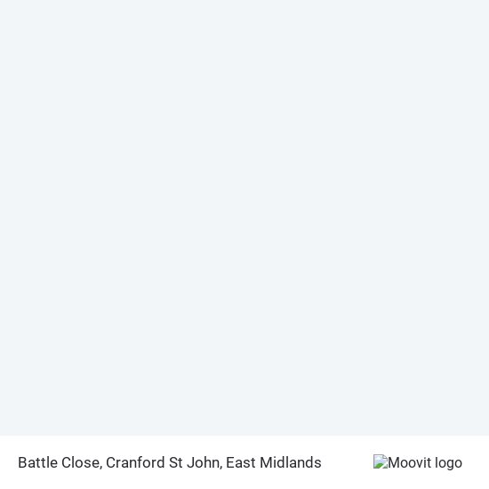 Battle Close, Cranford St John map