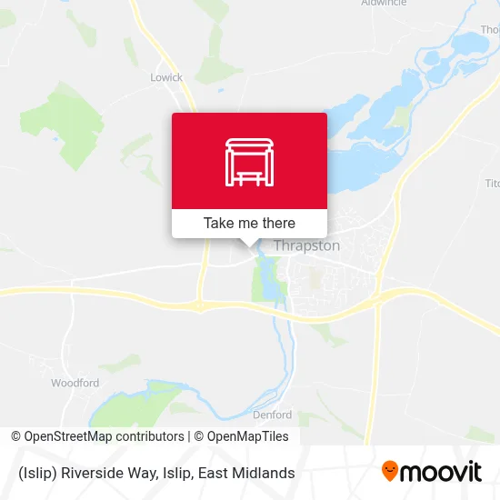 (Islip) Riverside Way, Islip map