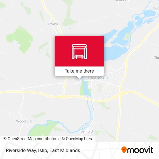 Riverside Way, Islip map