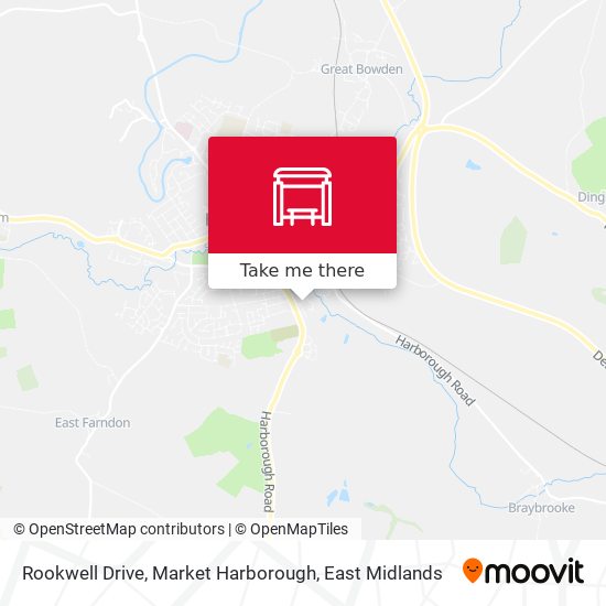 Rookwell Drive, Market Harborough map