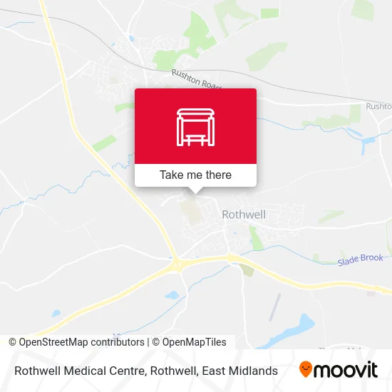 Rothwell Medical Centre, Rothwell map