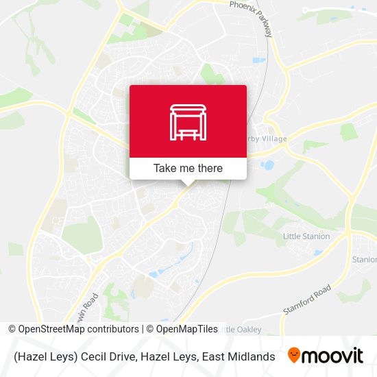 (Hazel Leys) Cecil Drive, Hazel Leys map