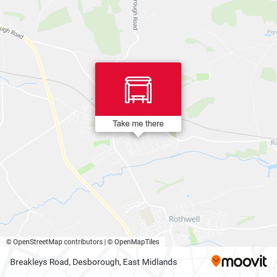 Breakleys Road, Desborough map