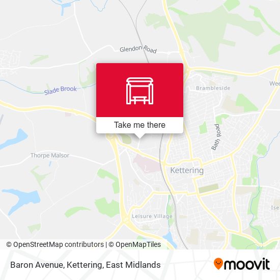 Baron Avenue, Kettering map