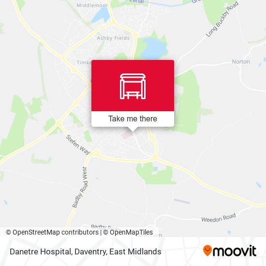 Danetre Hospital, Daventry map