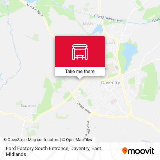 Ford Factory South Entrance, Daventry map