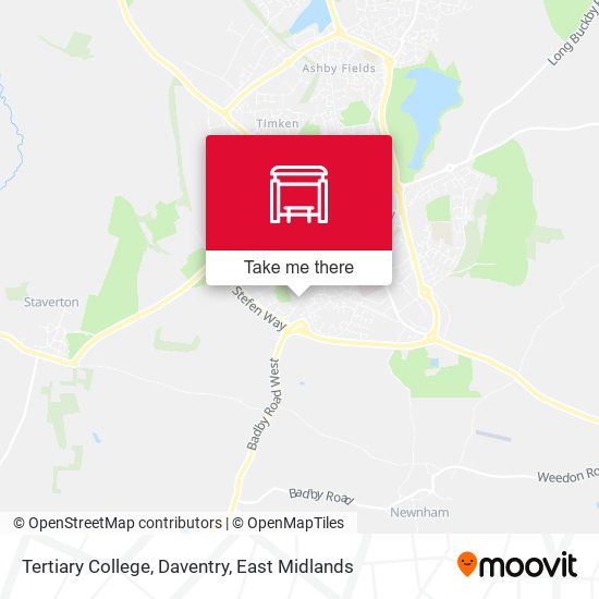 Tertiary College, Daventry map