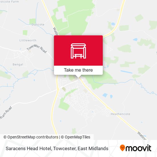 Saracens Head Hotel, Towcester map