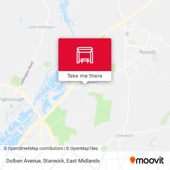 Dolben Avenue, Stanwick map