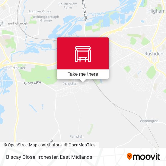 Biscay Close, Irchester map