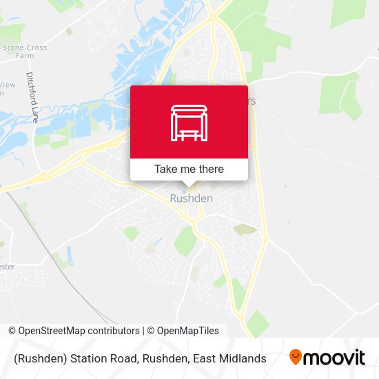 Station Road, Rushden map