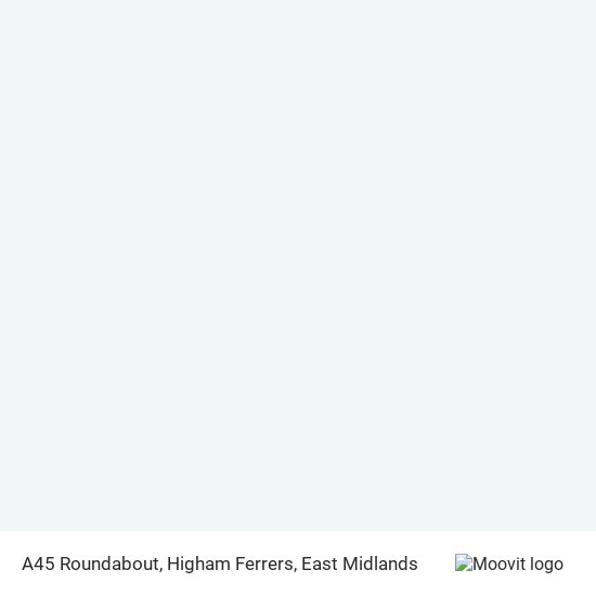 A45 Roundabout, Higham Ferrers map