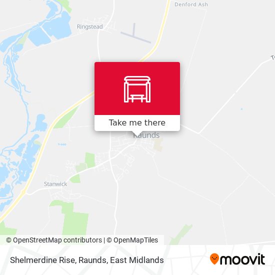 Shelmerdine Rise, Raunds map