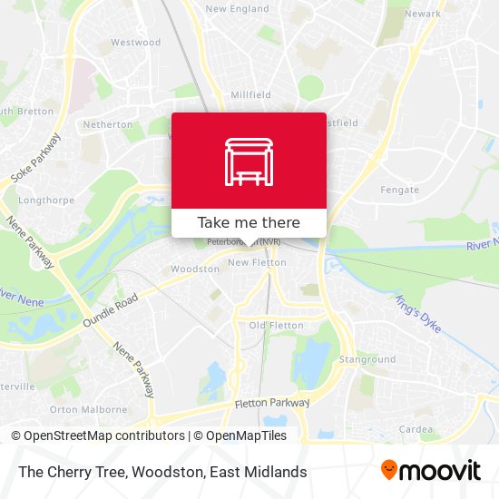 The Cherry Tree, Woodston map