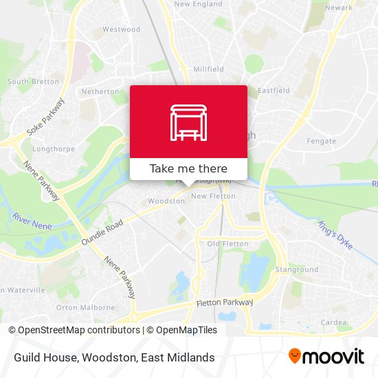 Guild House, Woodston map