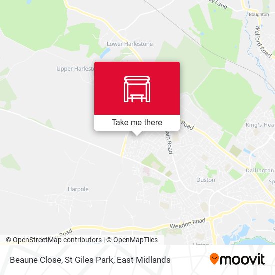 Beaune Close, St Giles Park map