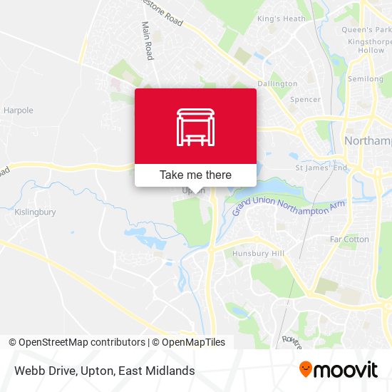 Webb Drive, Upton map