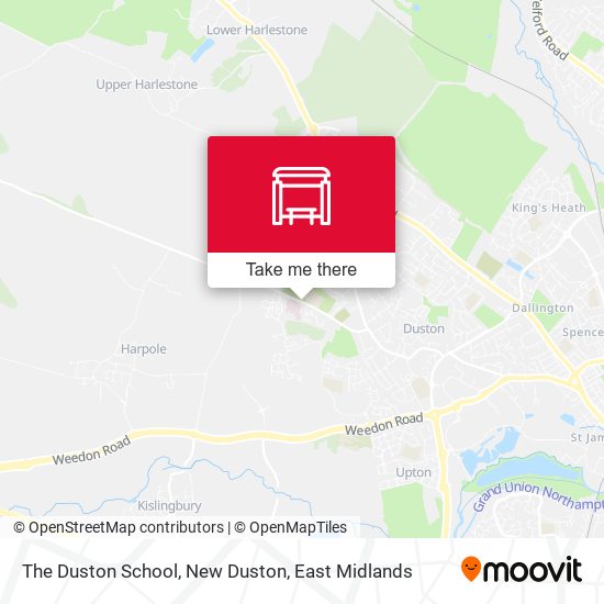 The Duston School, New Duston map