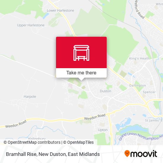 Bramhall Rise, New Duston map
