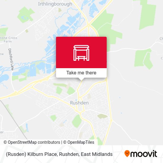 (Rusden) Kilburn Place, Rushden map