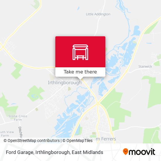 Ford Garage, Irthlingborough map