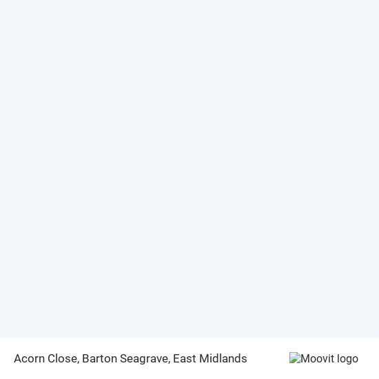 Acorn Close, Barton Seagrave map