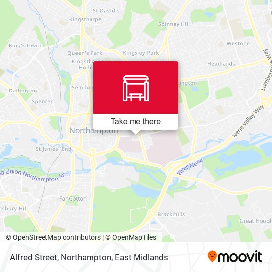 Alfred Street, Northampton map