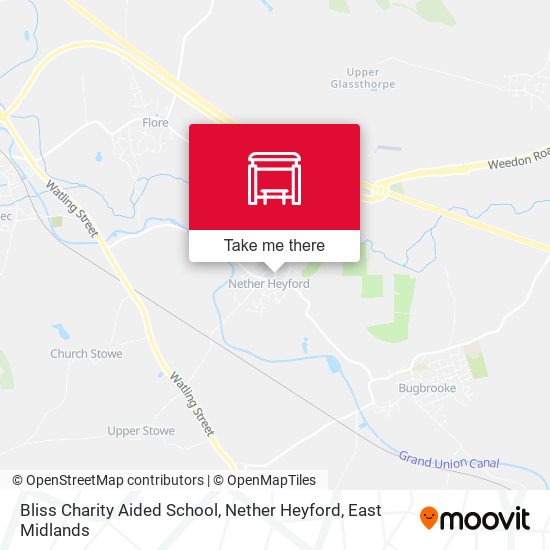 Bliss Charity Aided School, Nether Heyford map