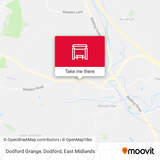 Dodford Grange, Dodford map