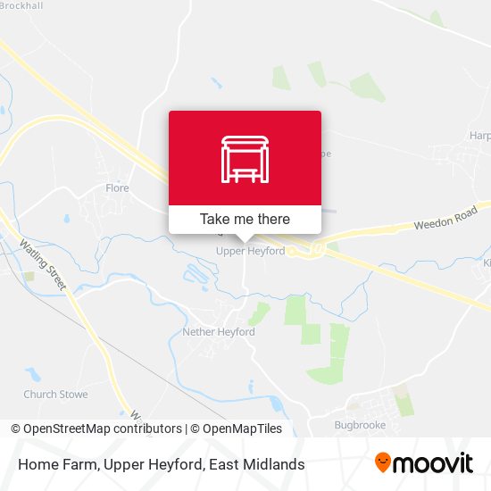 Home Farm, Upper Heyford map