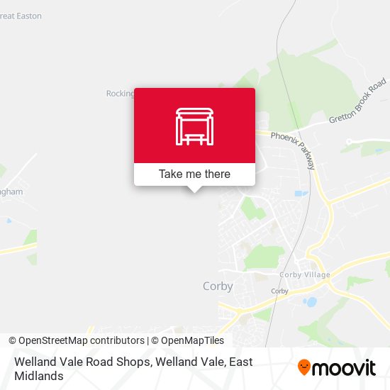 Welland Vale Road Shops, Welland Vale map