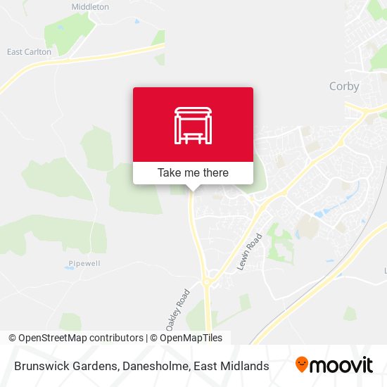 Brunswick Gardens, Danesholme map