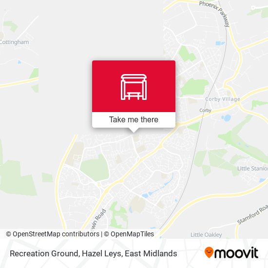 Recreation Ground, Hazel Leys map