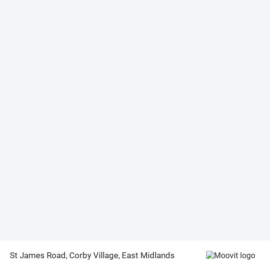 St James Road, Corby Village map