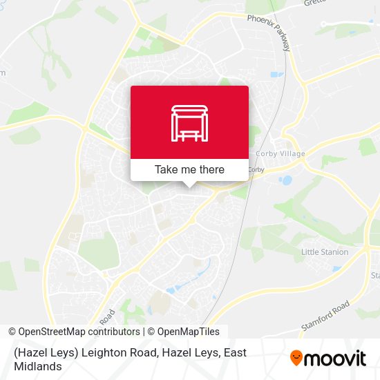 (Hazel Leys) Leighton Road, Hazel Leys map