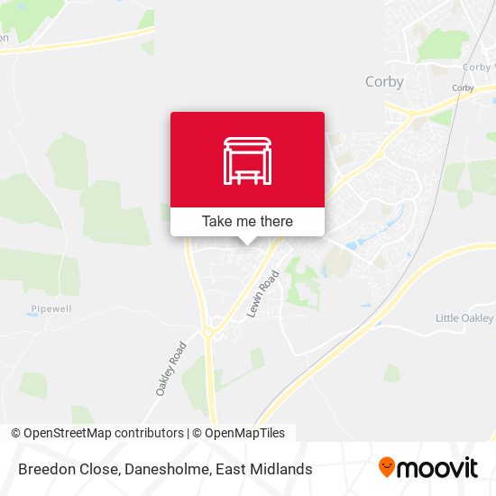 Breedon Close, Danesholme map