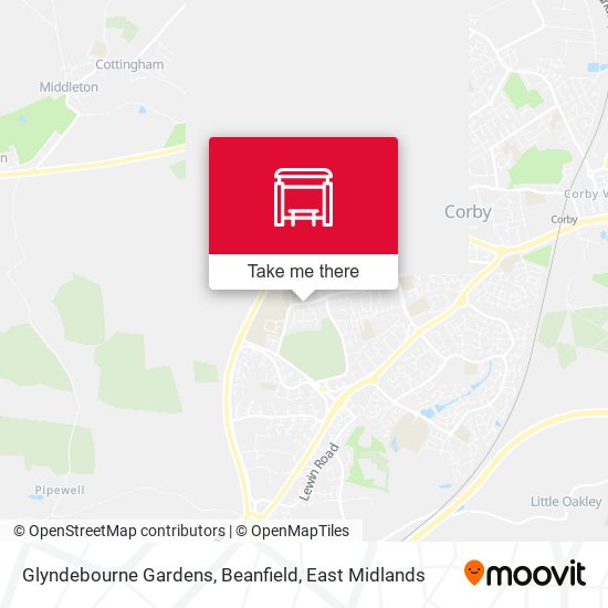 Glyndebourne Gardens, Beanfield map