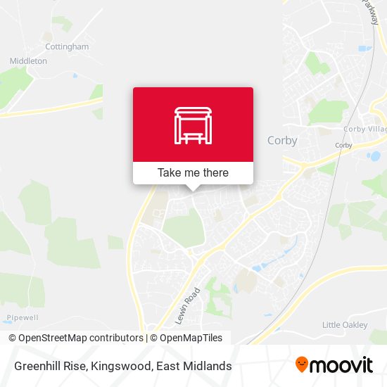 Greenhill Rise, Kingswood map