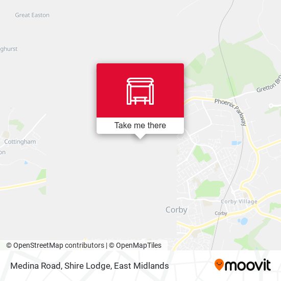 Medina Road, Shire Lodge map