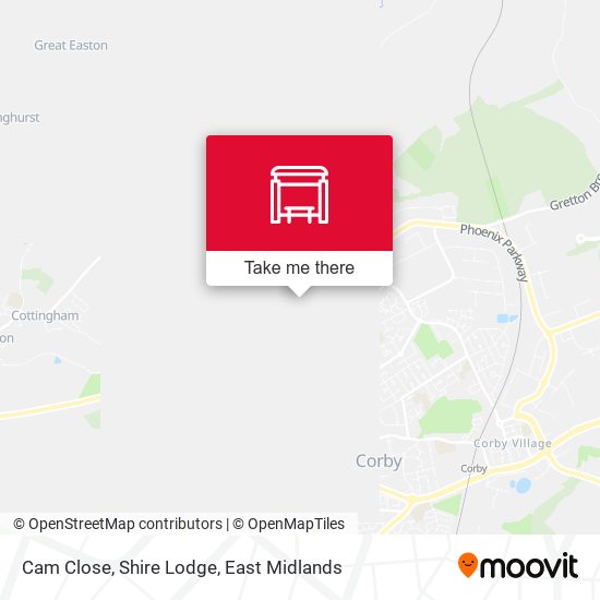Cam Close, Shire Lodge map