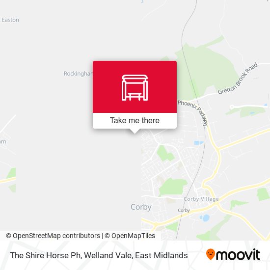The Shire Horse Ph, Welland Vale map
