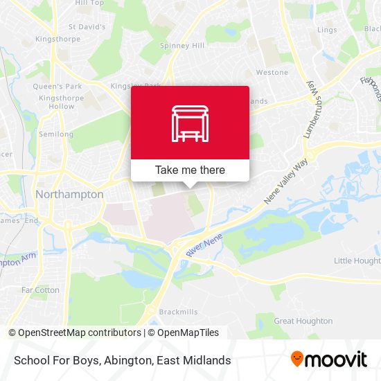 School For Boys, Abington map