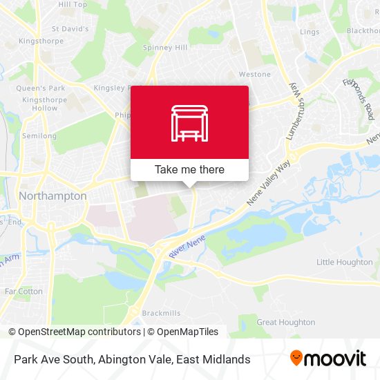 Park Ave South, Abington Vale map