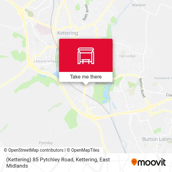 (Kettering) 85 Pytchley Road, Kettering map