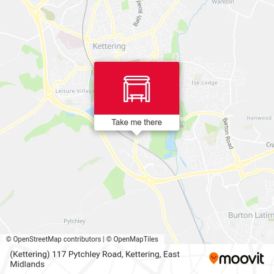 (Kettering) 117 Pytchley Road, Kettering map