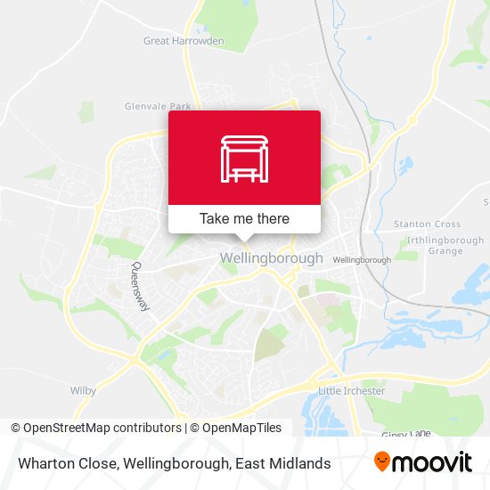 Wharton Close, Wellingborough map