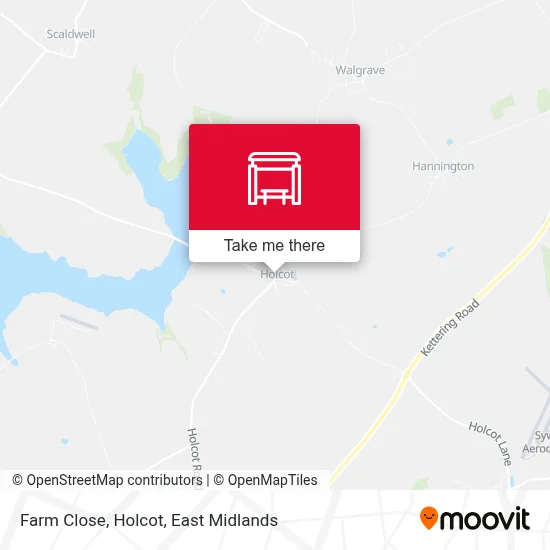 Farm Close, Holcot map