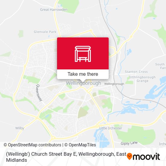 (Wellingb') Church Street Bay E, Wellingborough map